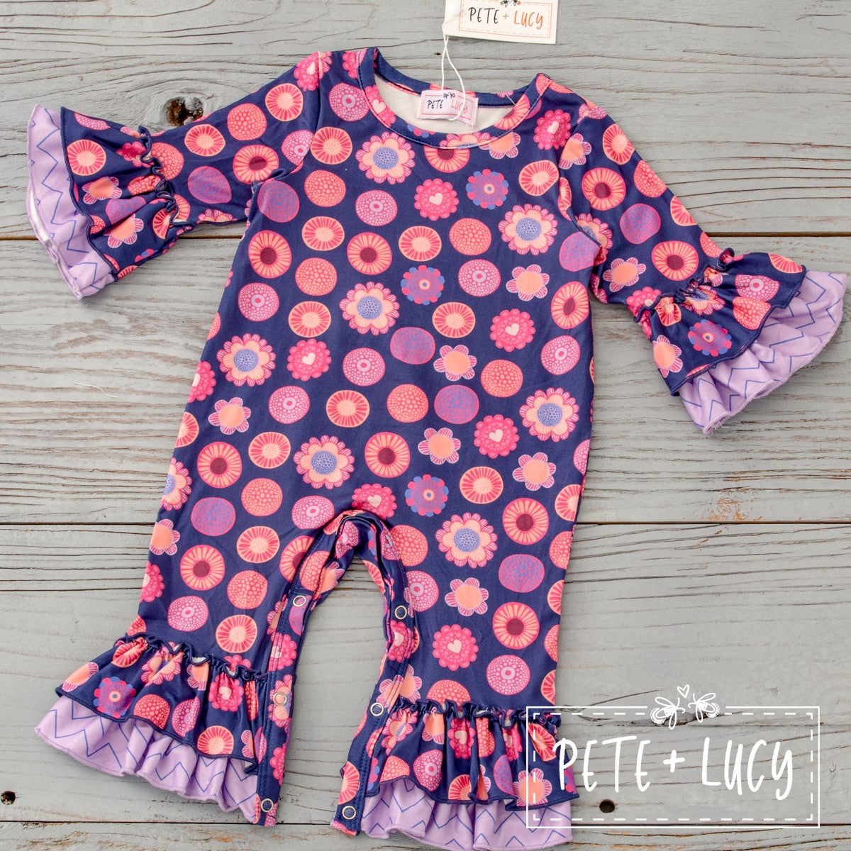 Folklore Flowers - Girls Romper