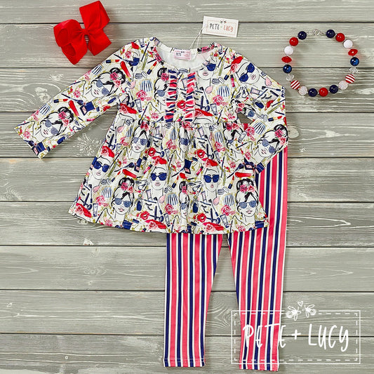 Glamour Stripe - Two Piece Set