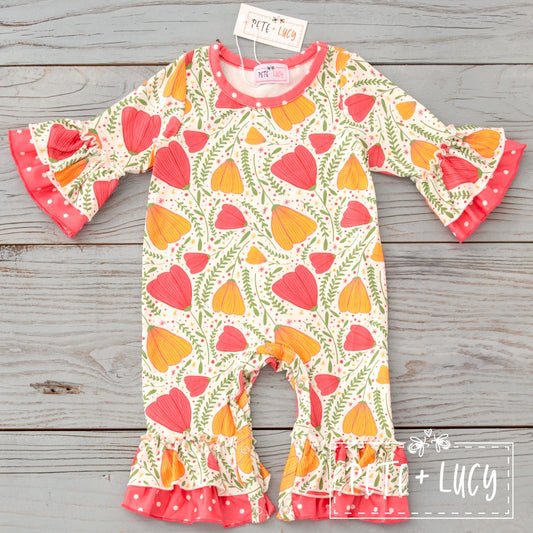Dancing Tulip - Girls Romper