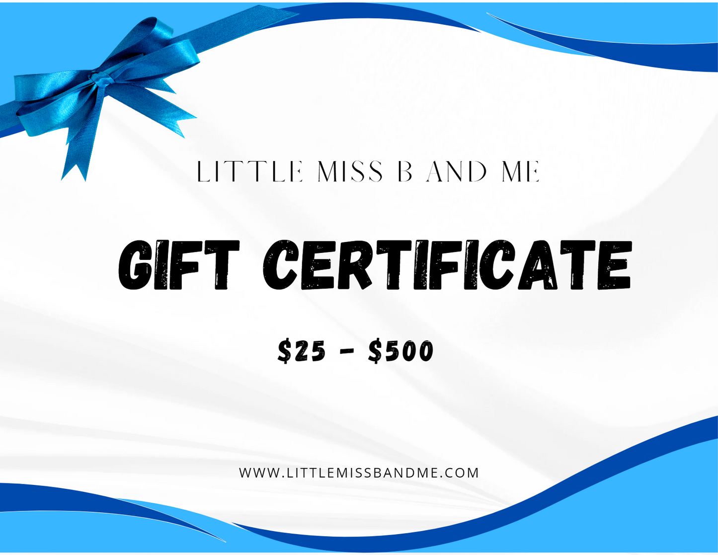 Gift Certificate - Blue Ribbon
