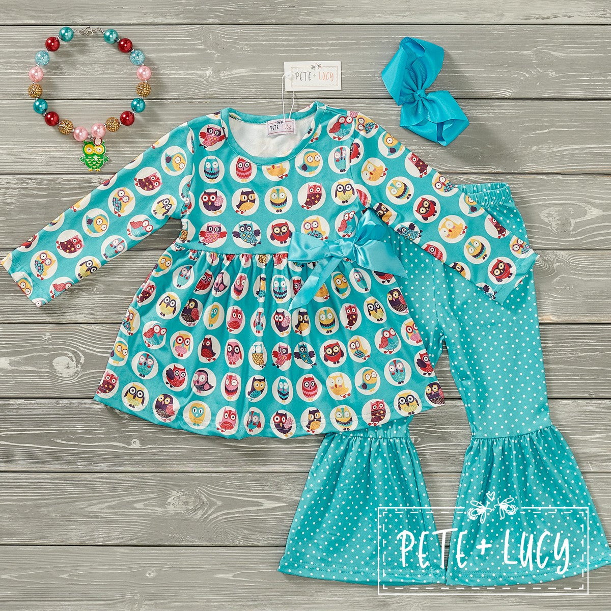 Vibrant Owl - Two Piece Set
