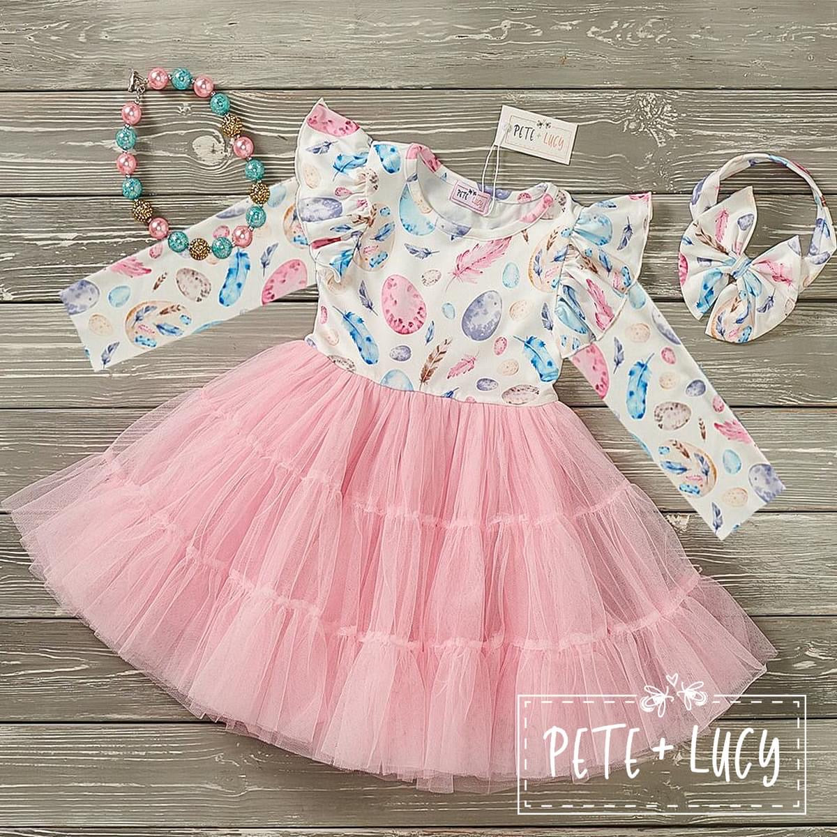 Easter Egg Festival - Long Sleeve Tulle Dress