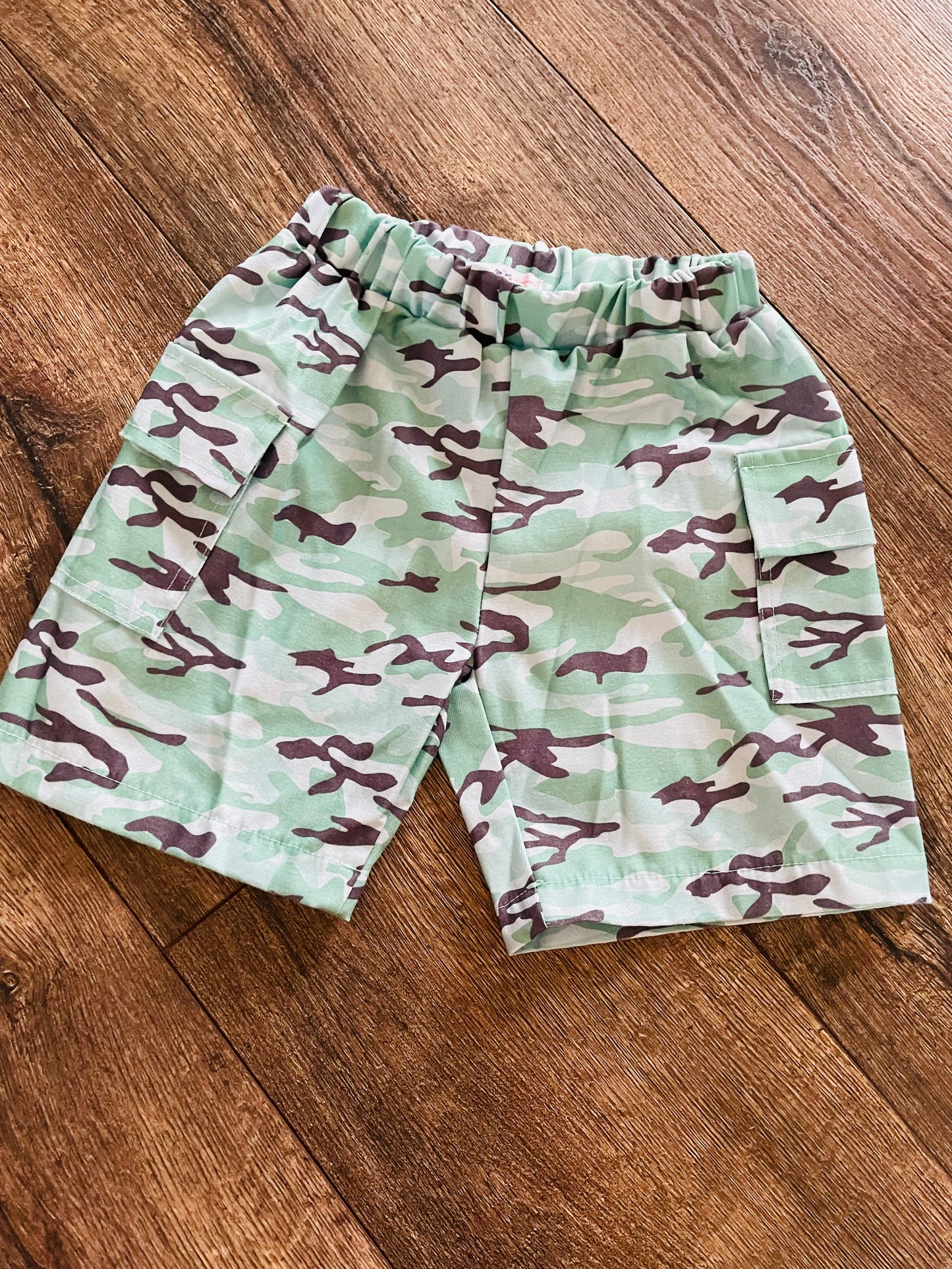 Grey Camo - Boys Long Sleeve Hoodie/Short set