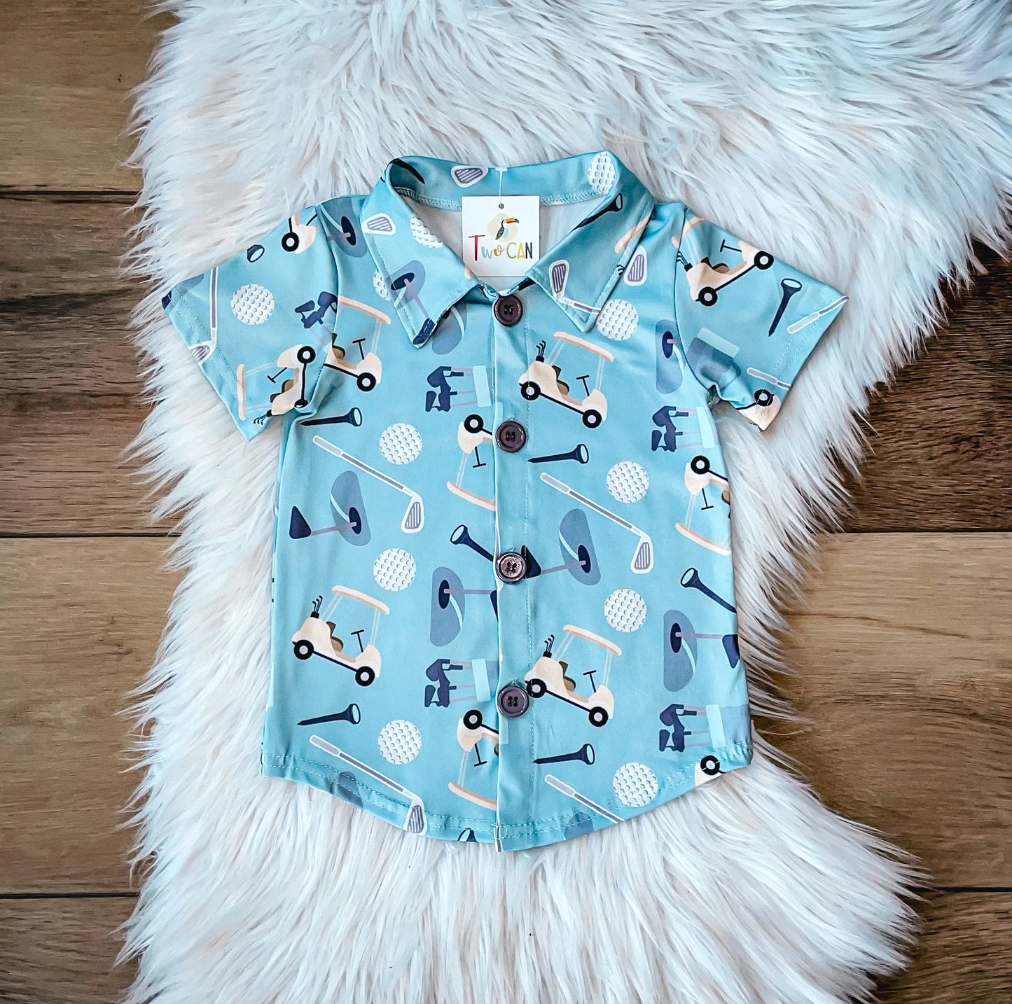 Tee Time Boys Button Up Shirt