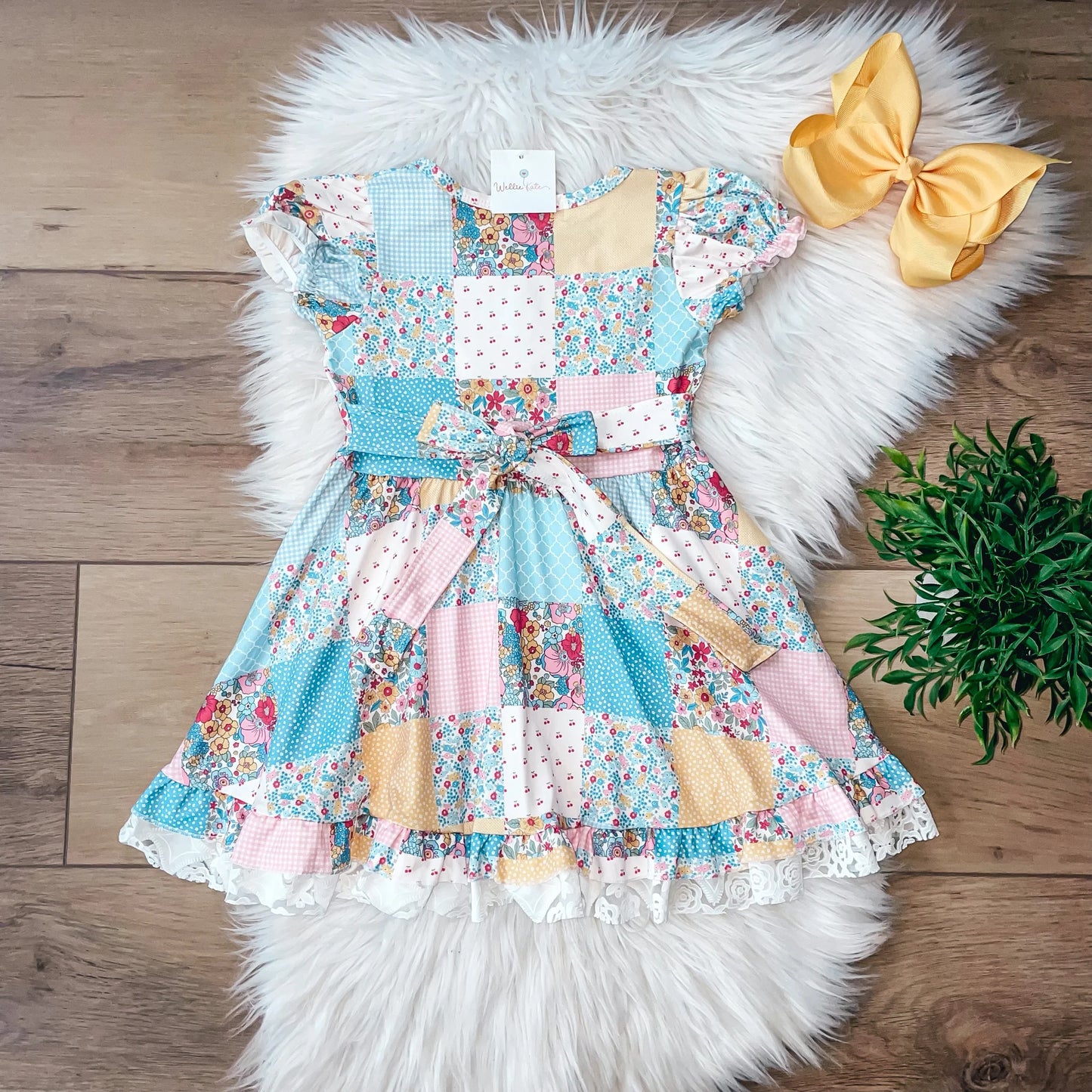 Floral Patchwork Dress