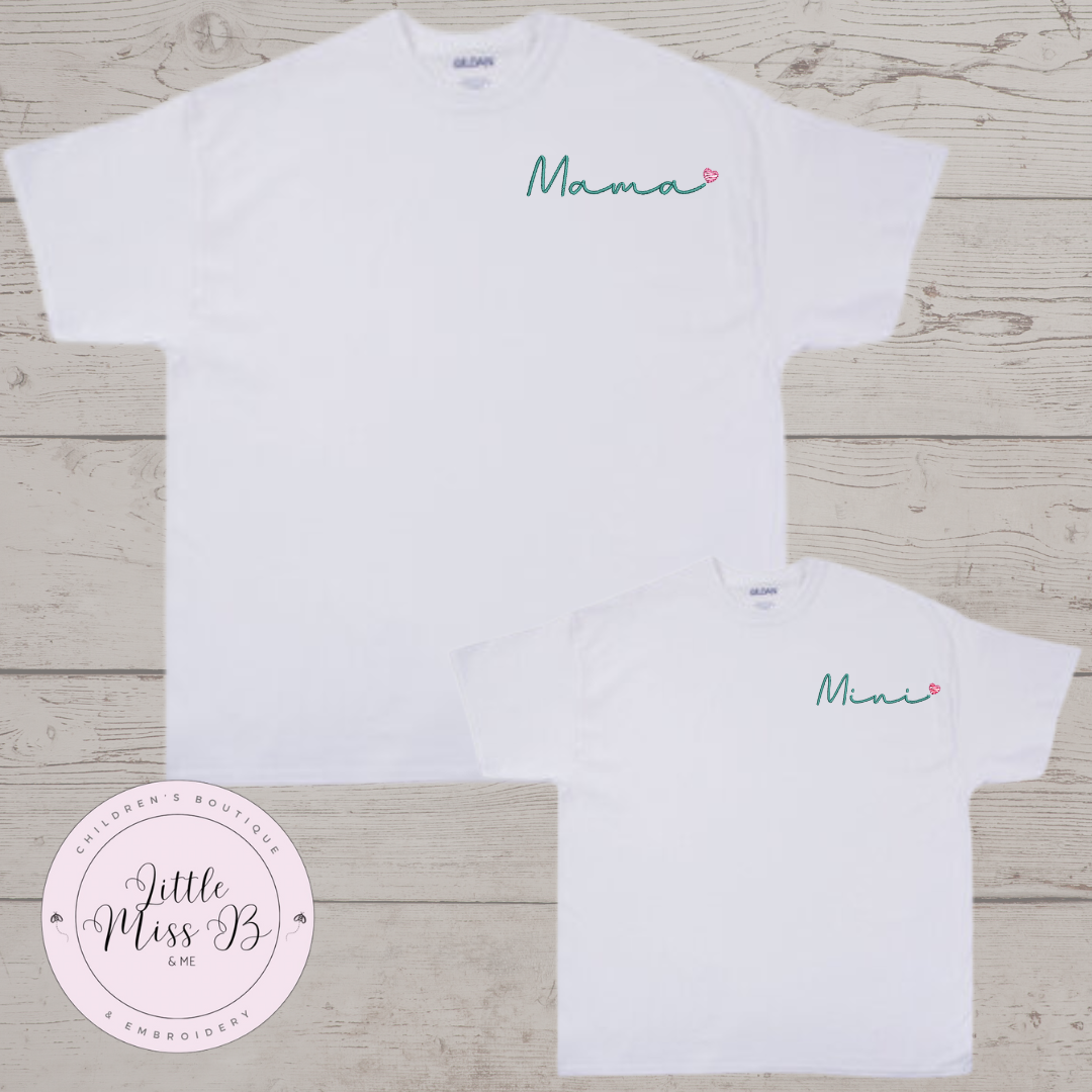 Mama & Mini Shirt Set - White