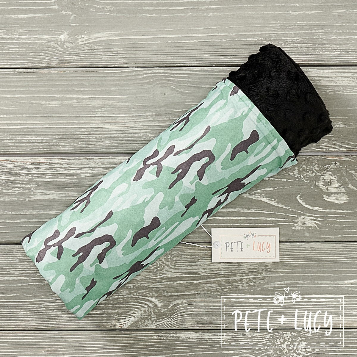 Grey Camo - Boys Minky Blanket