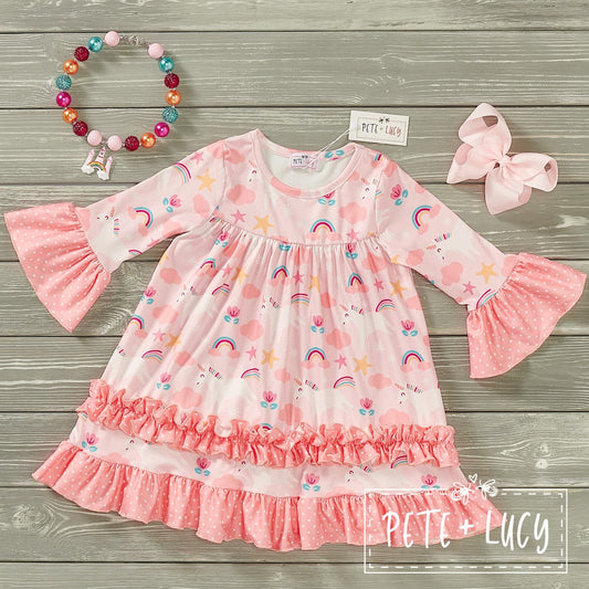 Unicorn Fluff - Long Sleeve Dress