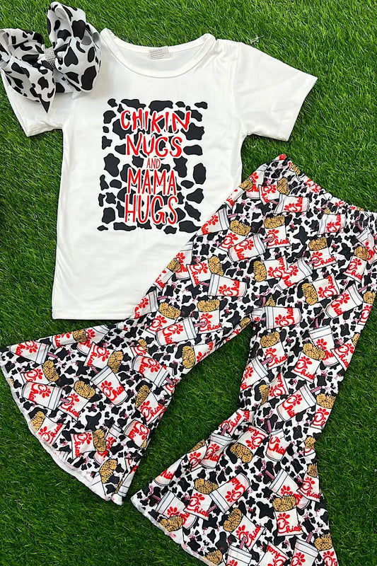 Mama Hugs Cow Print - Two Piece Set