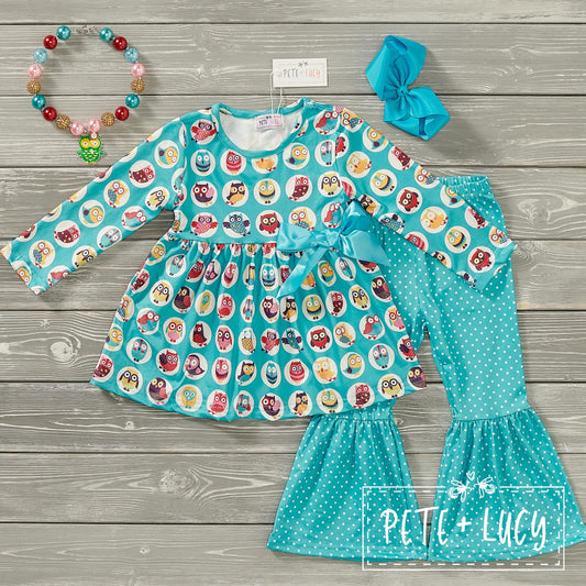 Vibrant Owl - Two Piece Set