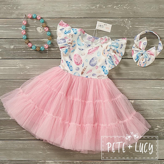 Easter Egg Festival - Short Sleeve Tulle Dress