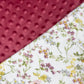Personalized Minky Blanket -  Floral
