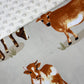Personalized Minky Blanket -  Farm Cows