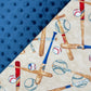 Personalized Minky Blanket -  Baseball