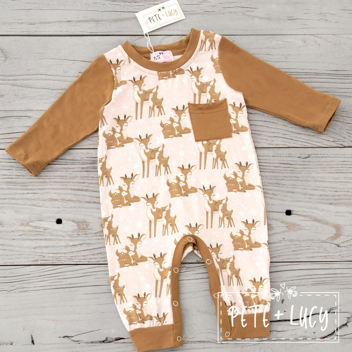 Deer and Stars - Boys Infant Romper